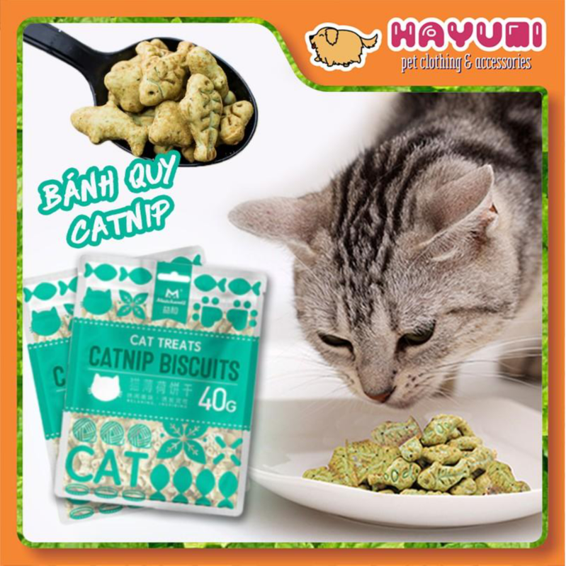 BÁNH QUY THƯỞNG CATNIP DÀNH CHO MÈO