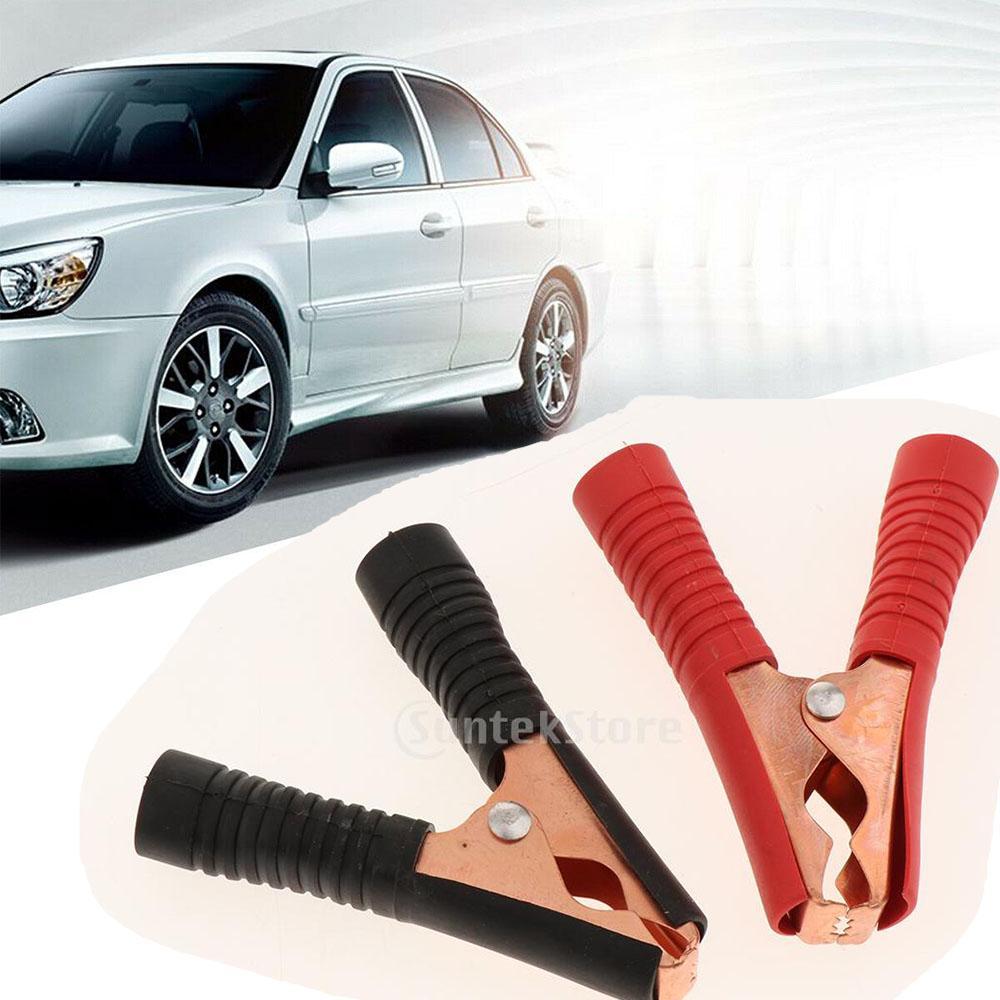 10pcs Car Alligator Clips Battery Clamps Crocodile Clip 100a Red Black