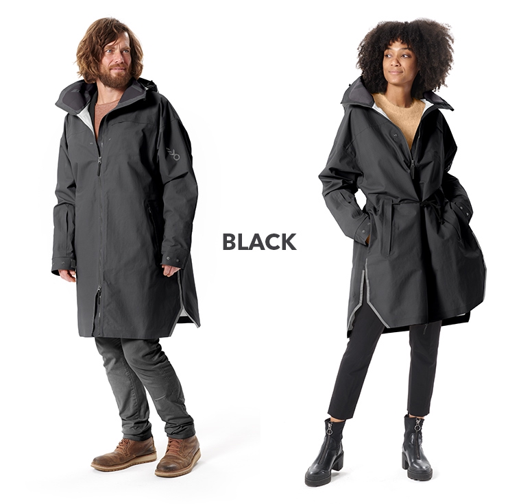 Khoác dáng dài Koppencap Poncho Tokyo Parka, mẫu unisex phù hợp cho cả nam và nữ. Dáng dài, xẻ tà 2 bên, Mã 003