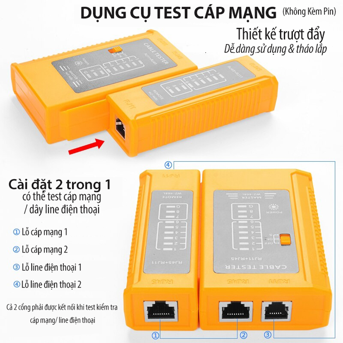 Trọn Bộ Dụng Cụ Thi Công Hệ Thống Mạng 27 in 1, Kìm Bấm Mạng Đa Năng, Dụng Cụ Test Cáp Mạng RJ45 RJ11 RJ12 CAT5 CAT5e Kèm 3 Mét Dây Gai Dính Buộc Gọn Cáp Mai Lee - Hàng Chính Hãng