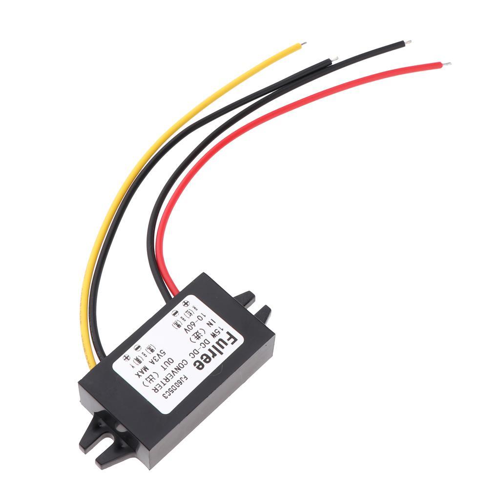 10-60V To 5V 3A 15W DC/DC Buck Converter  Car  Module