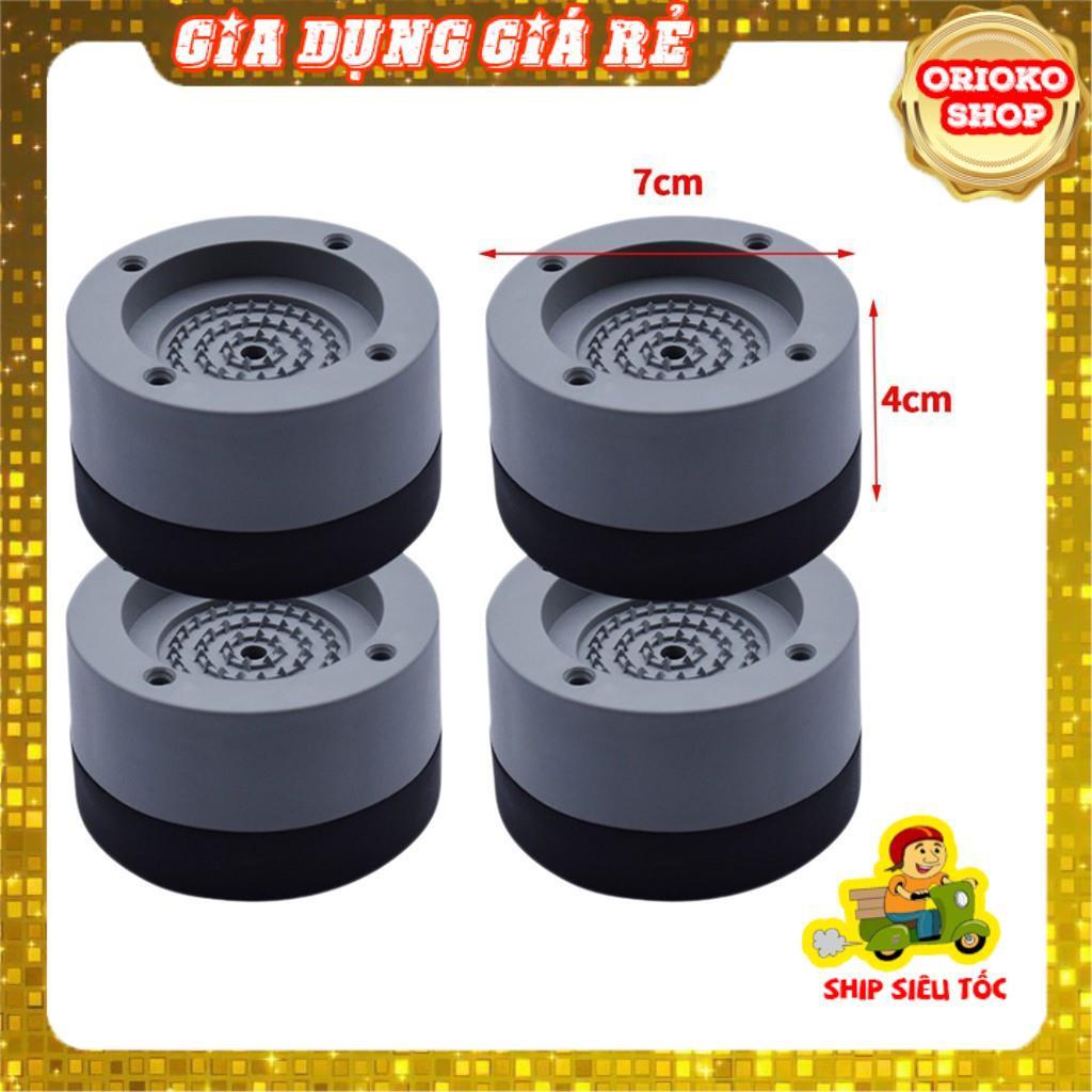 Chân máy giặt 4 miếng cao su cao cấp chống ồn chống rung