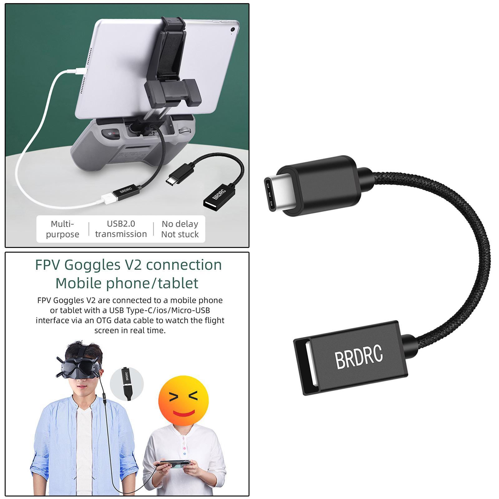 USB C OTG Adapter, USB Type C to OTG Cable USB Adapter, Flying Glasses, Mobile Phones, Tablets