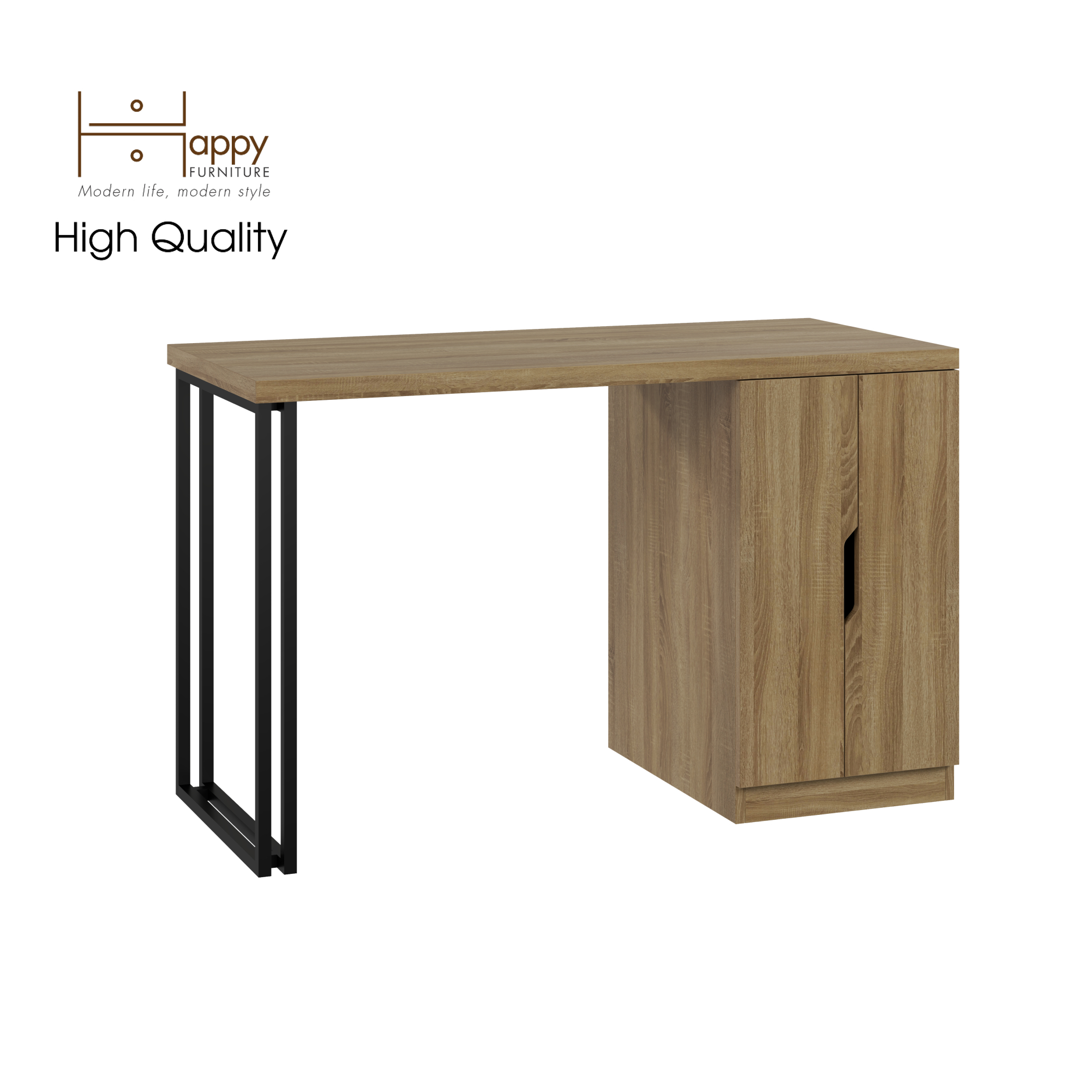 [Happy Home Furniture] DASH , Bàn làm việc - chân sắt , 120cm x 55cm x75cm ( DxRxC), BAN_030