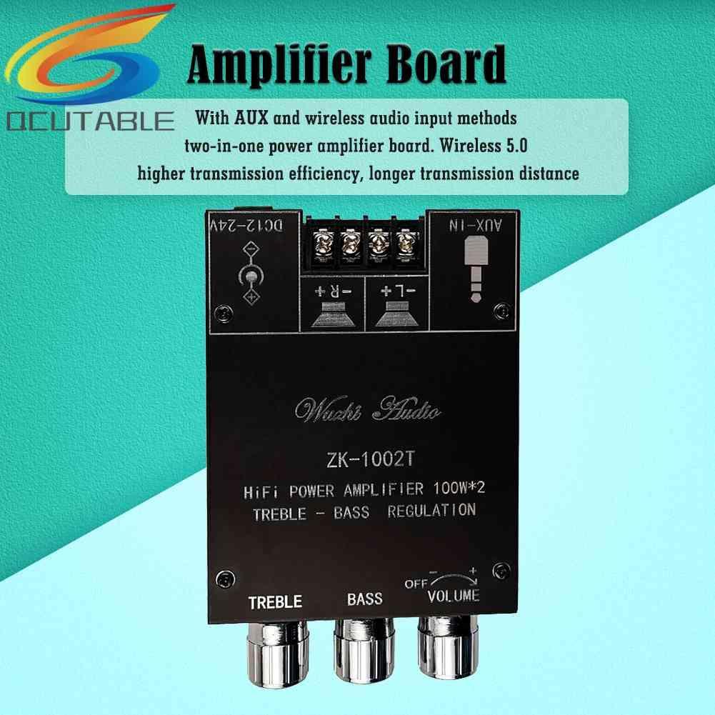 Bảng Mạch Khuếch Đại Âm Thanh ZK-1002T HIFI 2.0 Kênh 100Wx2 Chuyên Dụng