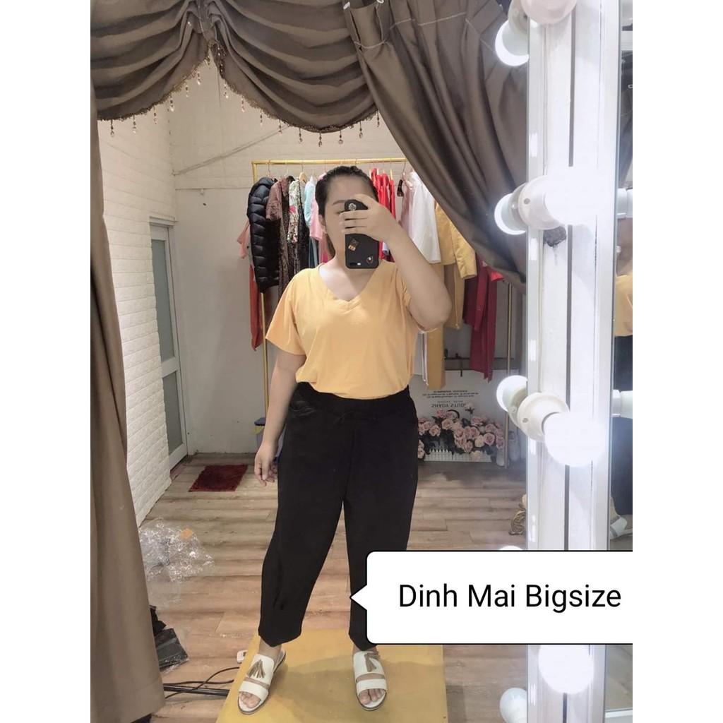 Áo cổ tim bigsize form thường bảng màu siu ngọt