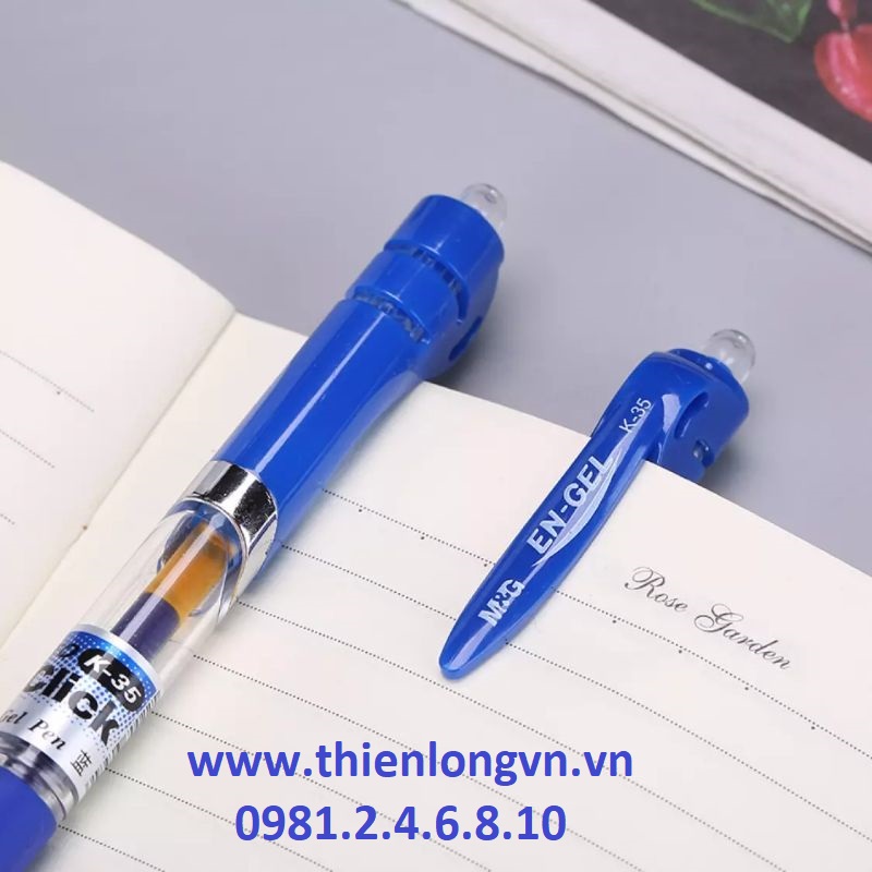 Combo 5 cây bút nước 0.5mm M&amp;G - K35 màu xanh