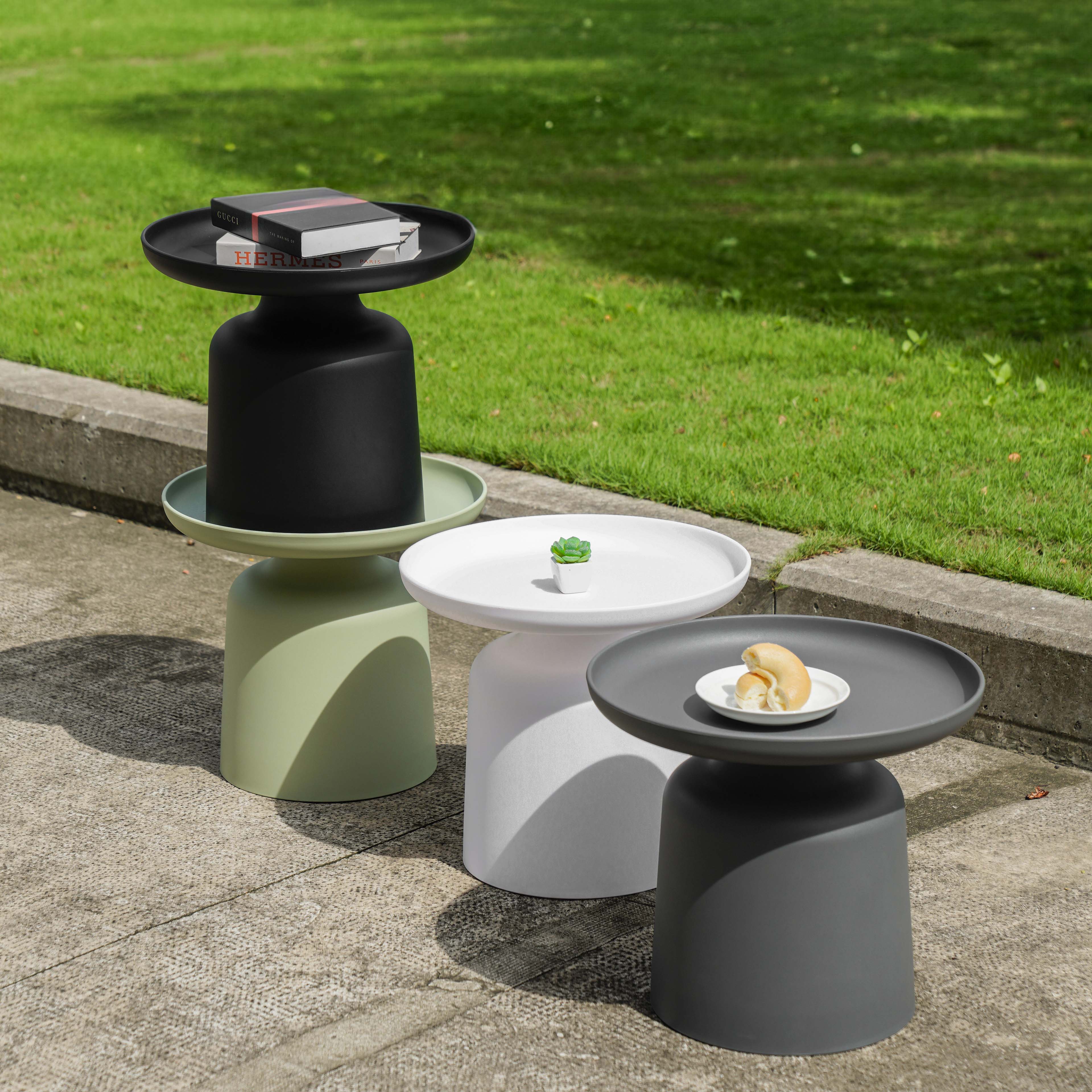 Bàn trà café nhựa đúc, 4 màu đa dang. Nhập Khẩu chính hãng cobi home