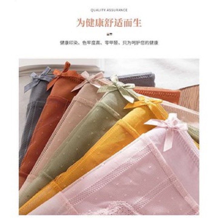 COMBO 10 QUẦN LÓT REN CHẤM BI - 2122