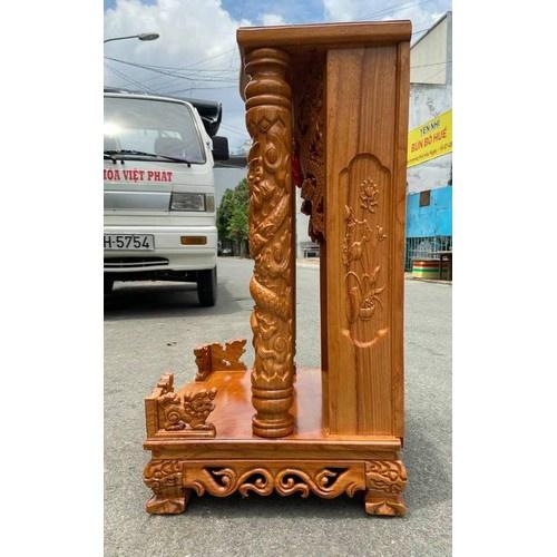 Bàn thờ thần tài ông địa gỗ gõ đỏ 48 x 81CM, bàn thờ ông địa , bàn thờ gỗ