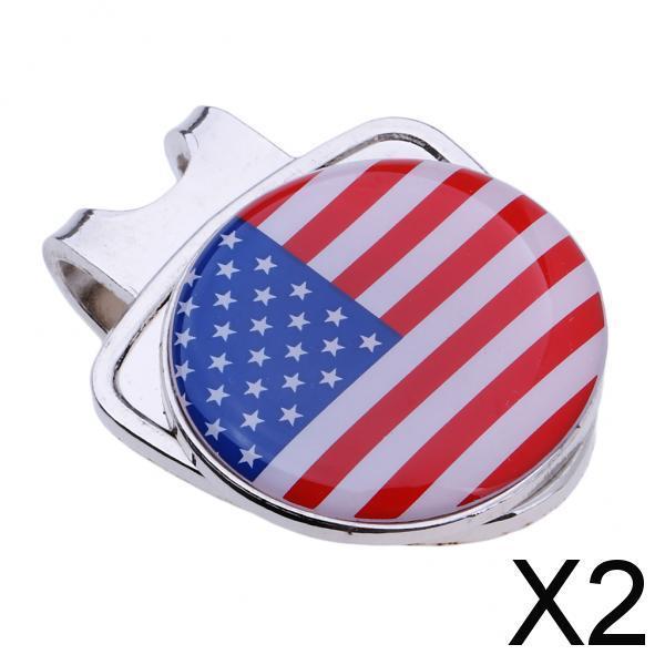 2xPortable Golf Hat Clip Ball Marker Putting Alignment Aiming Tool Golf Gift