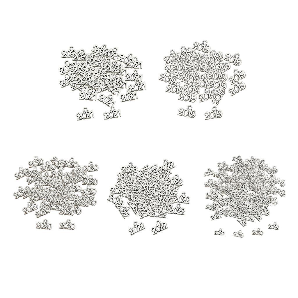 100 Tibetan  2021 Number DIY Pendants for Necklace Jewelry Findings