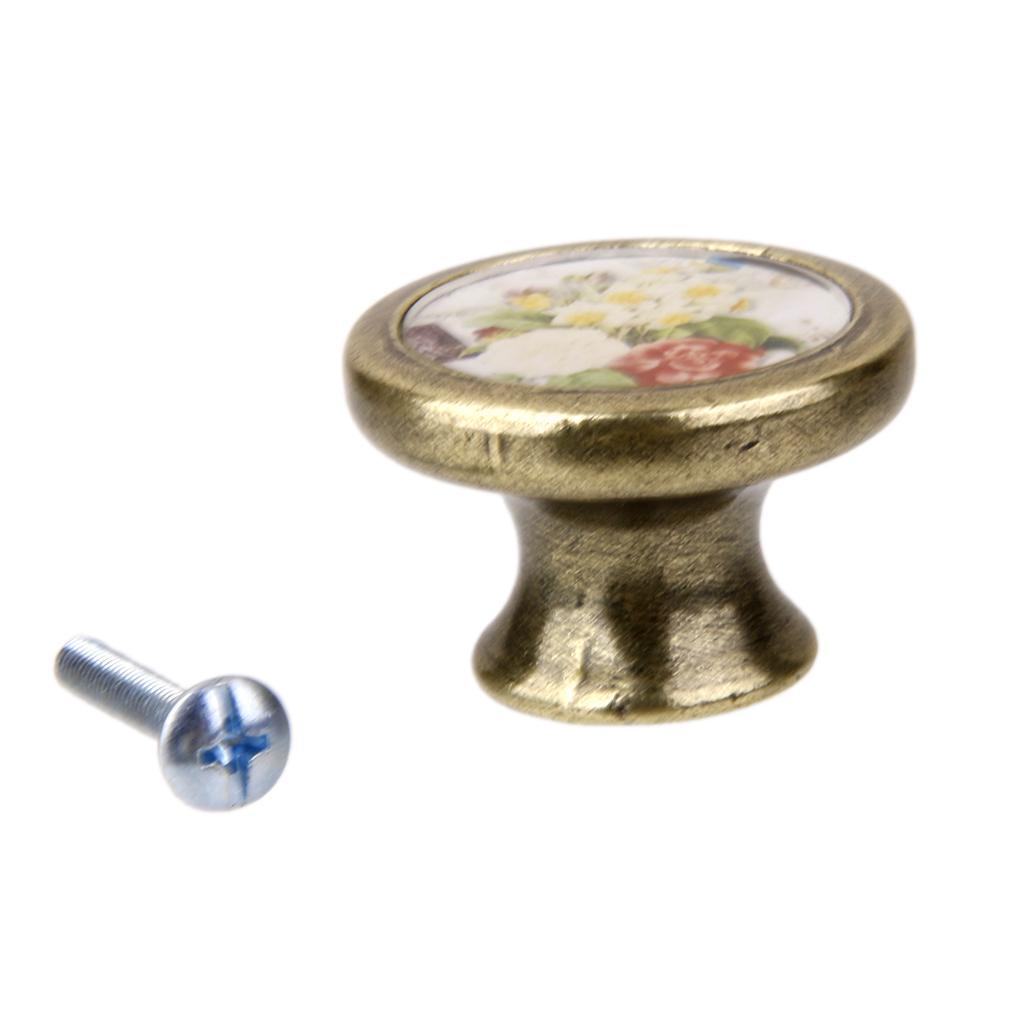 4-6pack Assorted Vintage Brass Wardrobe Cabinet Door Cupboard Drawer Handle Knob
