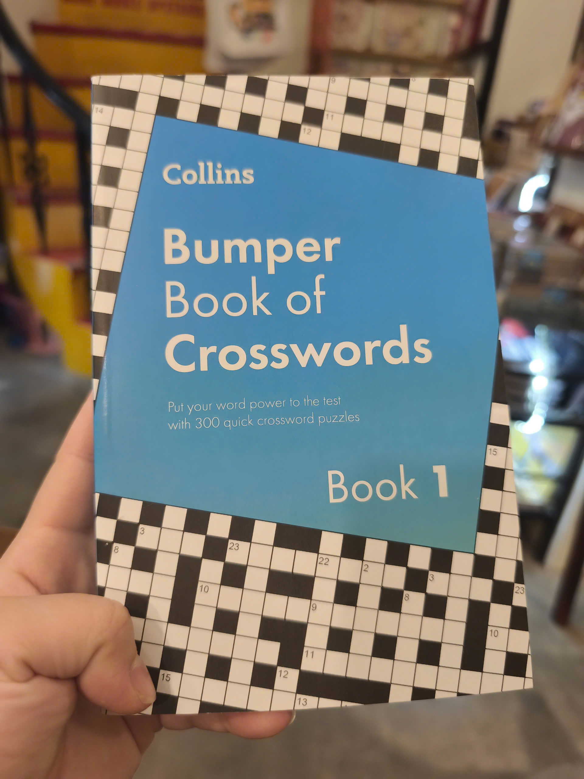 Sách - Bumper Book of Crosswords Book 1 | Games / Ngoại văn Nhập khẩu UK / Trò chơi ô chữ giải trí