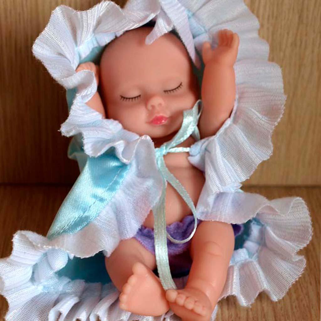 Cute Vinyl Sleeping Baby Doll Lifelike Baby Toy Kids Egg Toy Xmas Gift
