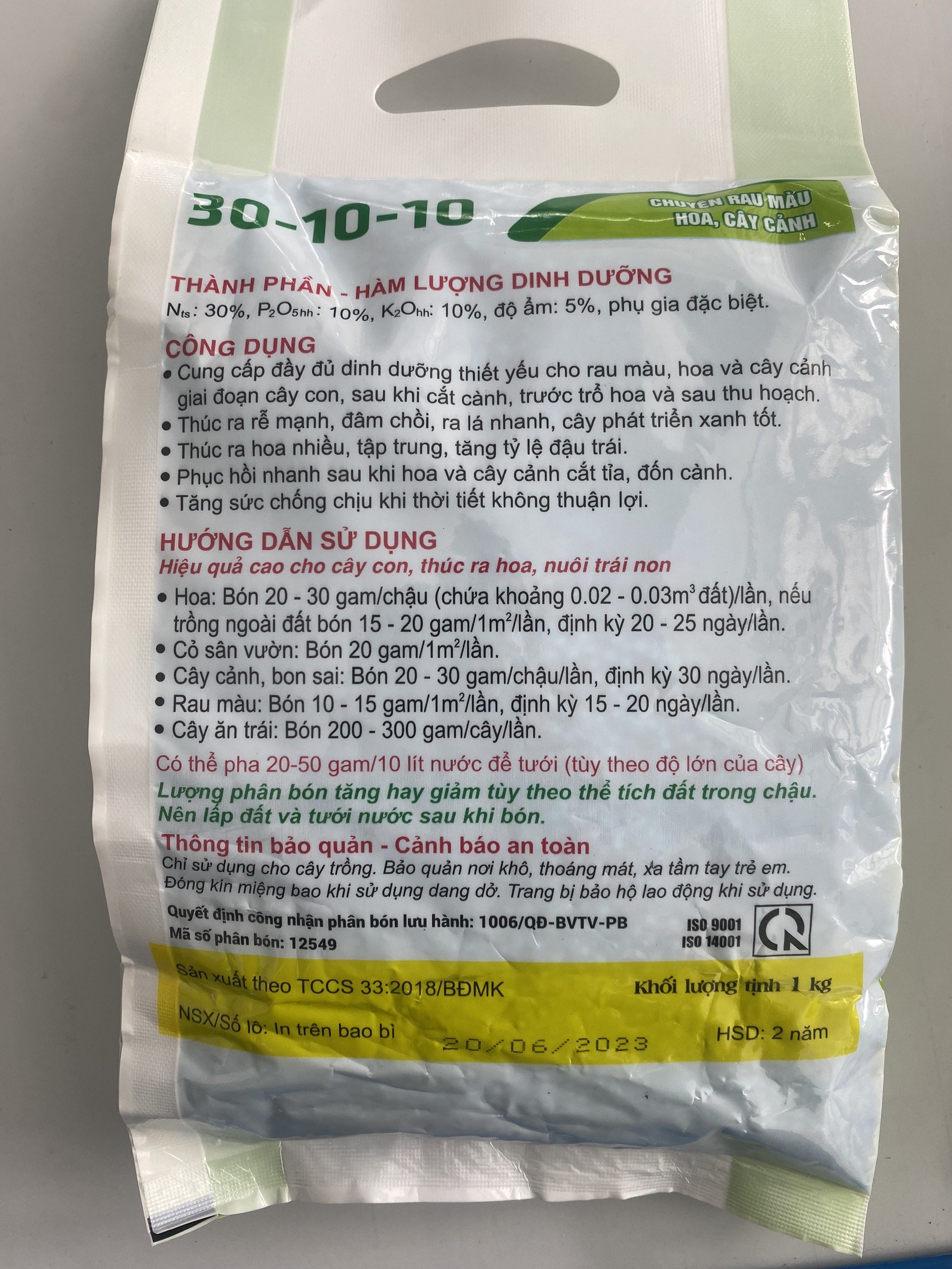 Phân Bón Hỗn Hợp NPK Đầu Trâu 30-10-10 | PHÂN BÓN ĐẦU TRÂU | PHÂN BÓN