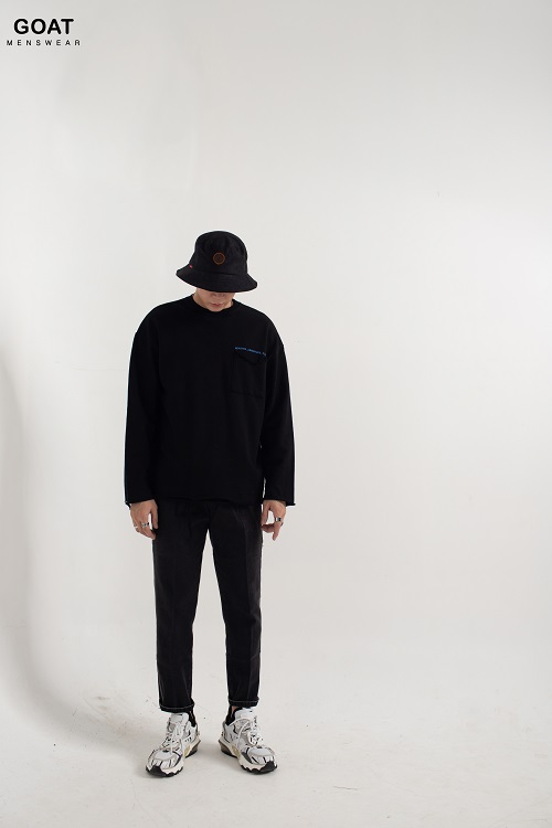 Áo Sweater Nam Thun Dài Tay From Rộng GOAT MENSWEAR