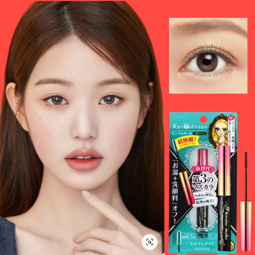 Mascara Màng Film Không Trôi, Làm Tơi Và Dày Rậm Làn Mi Mỏng Kissme Heroine Make Màu Đen 4.5G