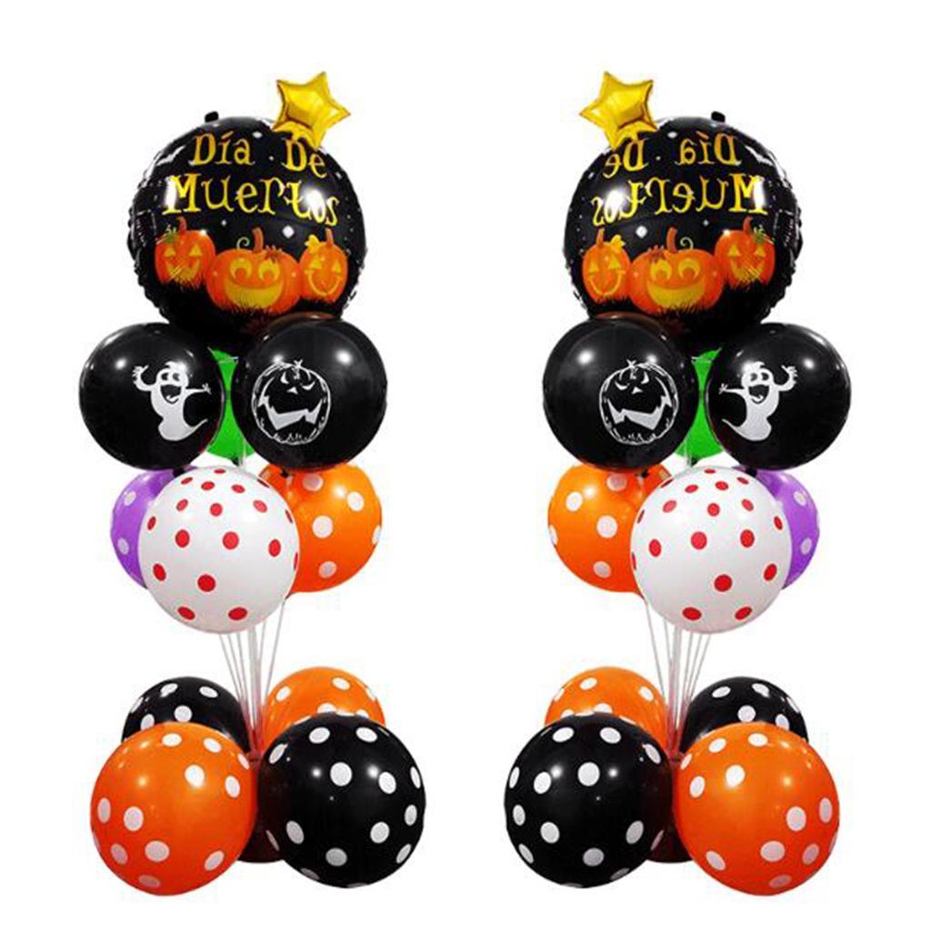 Halloween Latex Foil Balloon Party Decoration Photo Props