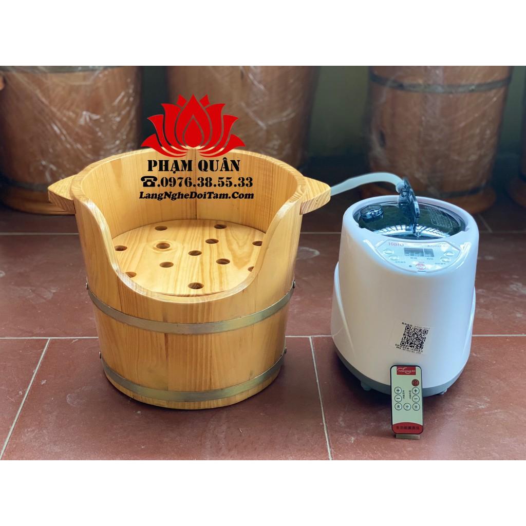 Thùng gỗ xông đầu,gội đầu dưỡng sinh