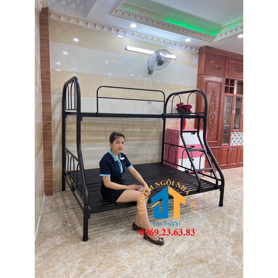 Giường sắt 2 tâng trên 0,8m dưới 1m2 – GS09