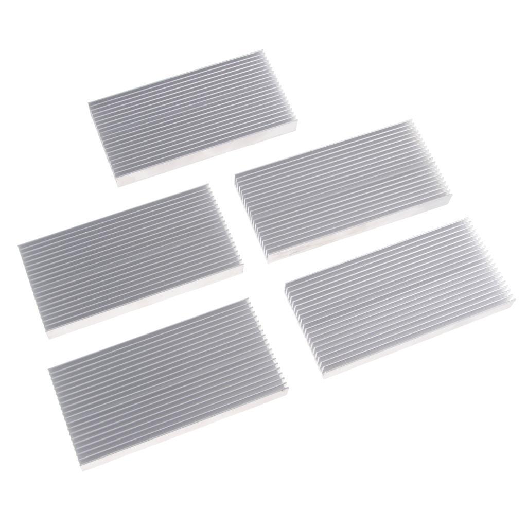 5 Pack Aluminum Heat Sink Cooling Fin for CPU LED Light Amp