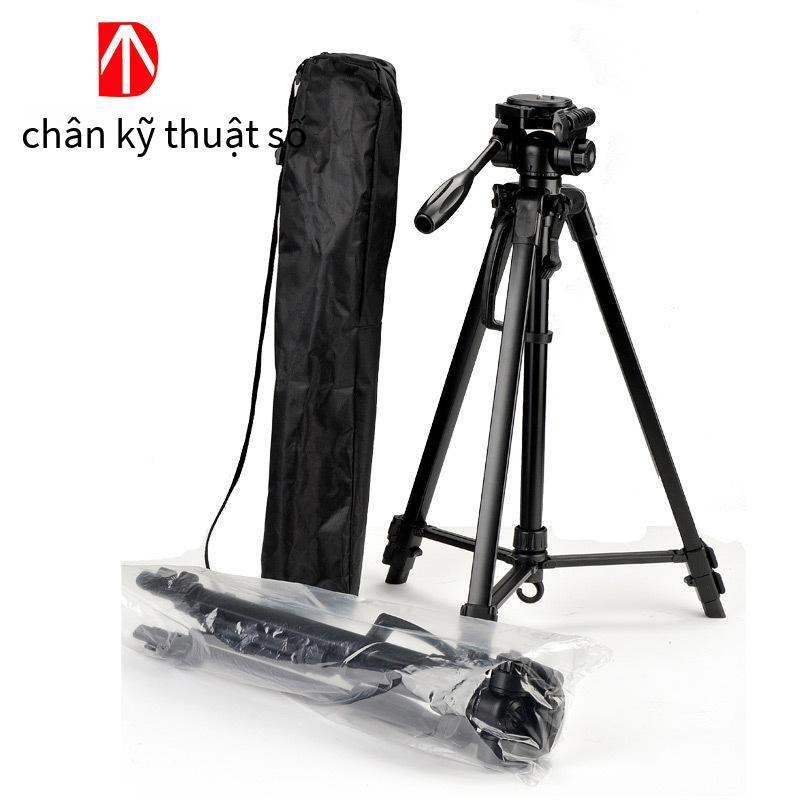Khuyến mại jiejie chân máy di động SLR chân máy ảnh hợp kim nhôm DV chụp ảnh điện thoại di động khung đầu TR452