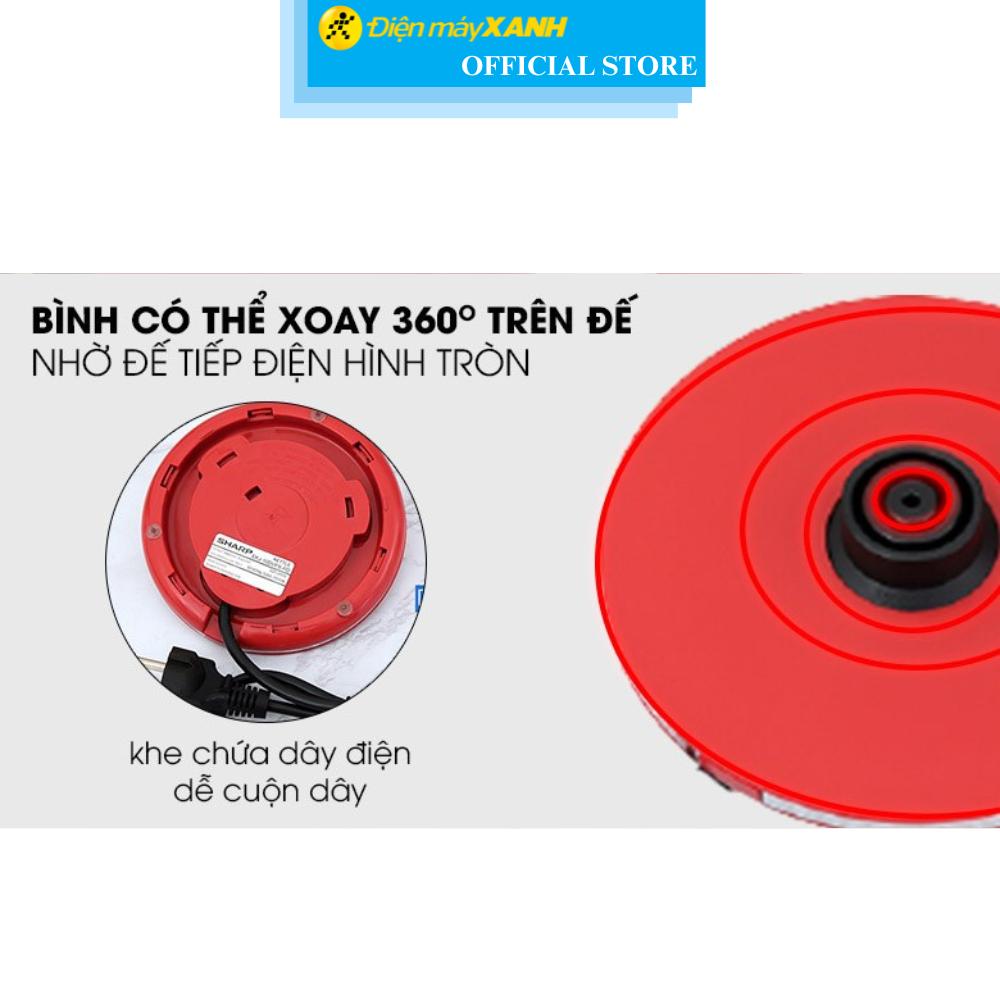 Bình đun siêu tốc Sharp 1 lít EKJ-10DVPS-RD - Hàng Chính Hãng