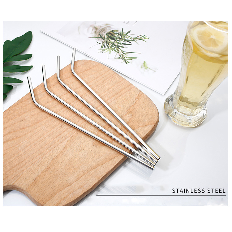 Ống Hút Kim Loại Không Gỉ Tái Sử Dụng Thân Thiện Với Môi Trường Stainless Steel Straws