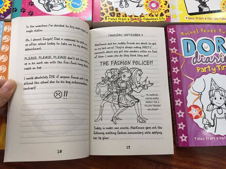 Tặng bộ dork diaries 12c giấy chống lóa