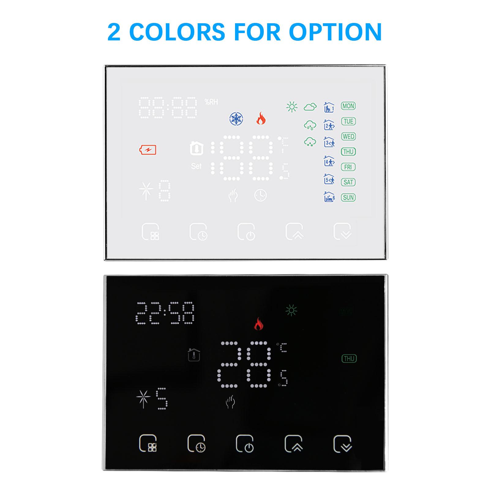 Programmable Smart Digital Thermostat Room Temperature Controller with LED Touchscreen WiFi for Google Home Alexa Home