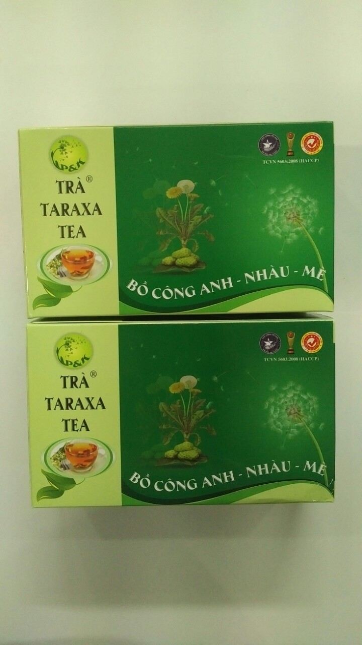 combo Trà Taraxa TEA loại lớn chính hãng (Bồ công anh nhàu mè, 2 Hộp, hỗ trợ xương khớp thải độc cơ thể)