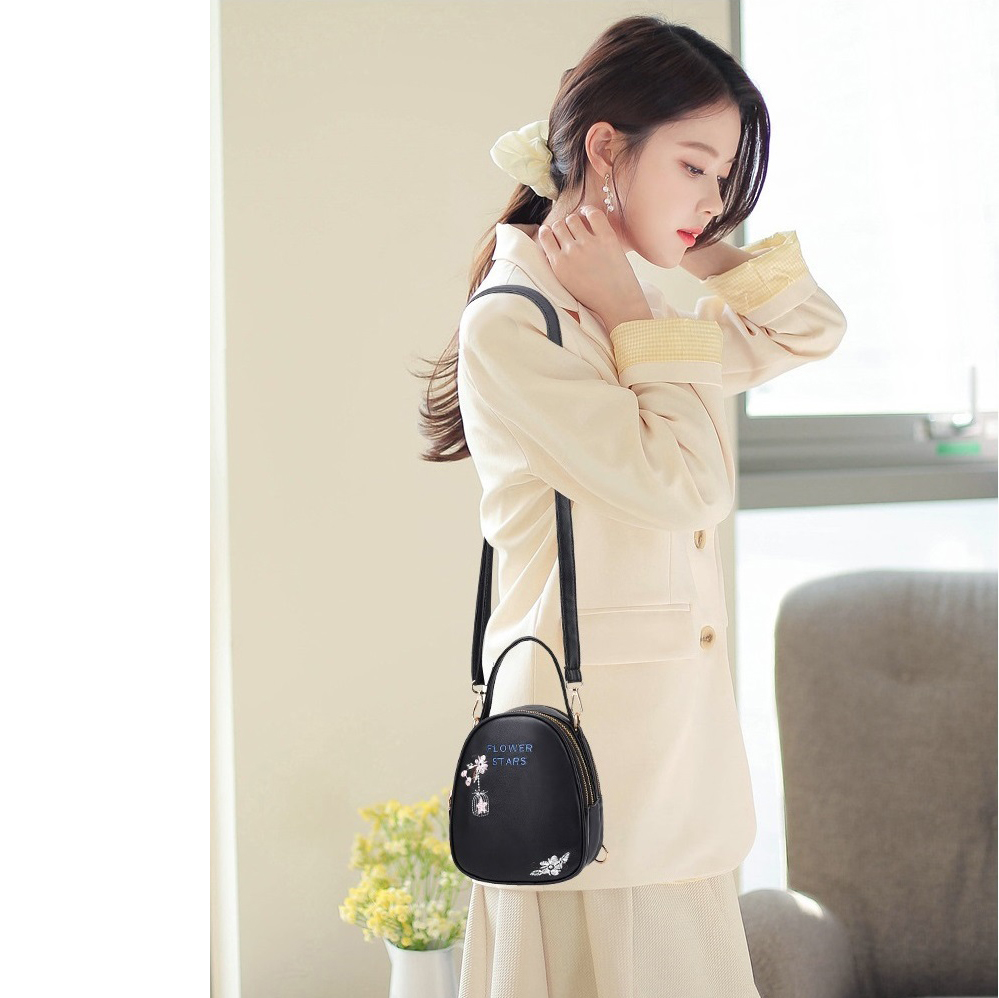 Balo Nữ Mini Thêu Hoa BL17