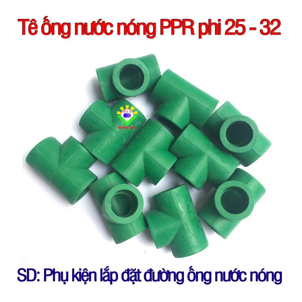 Tê ống nước nóng PPR phi 25-32 - combo 10 cái - phụ kiện ống nước nóng, lạnh