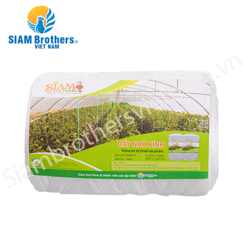 Dây trồng nhà kính (sợi se nông nghiệp) Siam Eco Farm 893m/cuộn (bán theo kiện 4 cuộn)