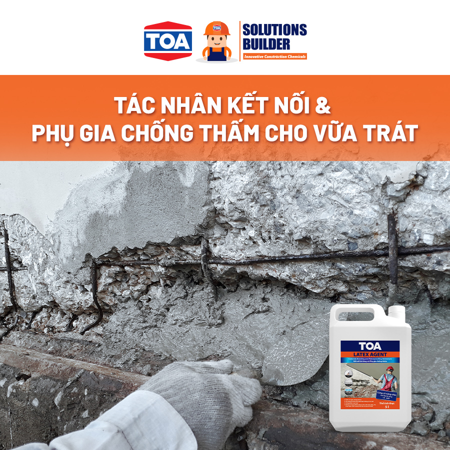 Phụ Gia Chống Thấm TOA Latex Agent _ 25L/can