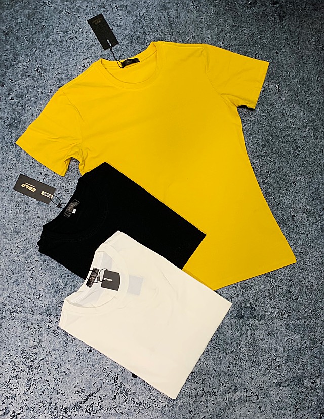 Áo thun nam trơn cổ tròn