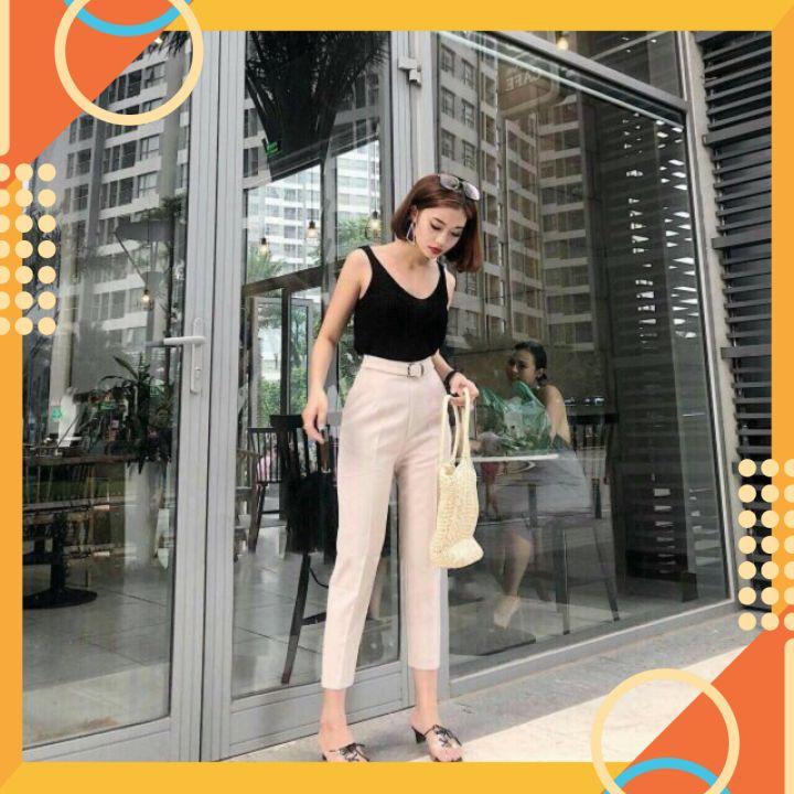 Quần Baggy  Phối Đai Siêu Sang