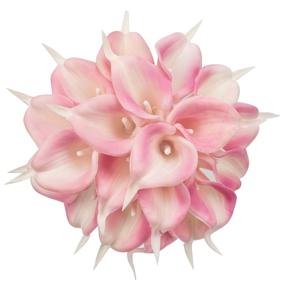 Hoa Calla Lily giả hoa Rum PU mini cao su cao cấp- Hoa Chi Vân Môn giả trang trí