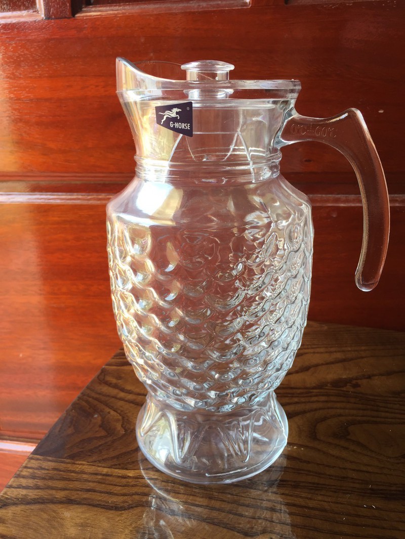 BÌNH THỦY TINH ĐỰNG NƯỚC KIỂU VẢY CÁ G-HORSE 2.0L