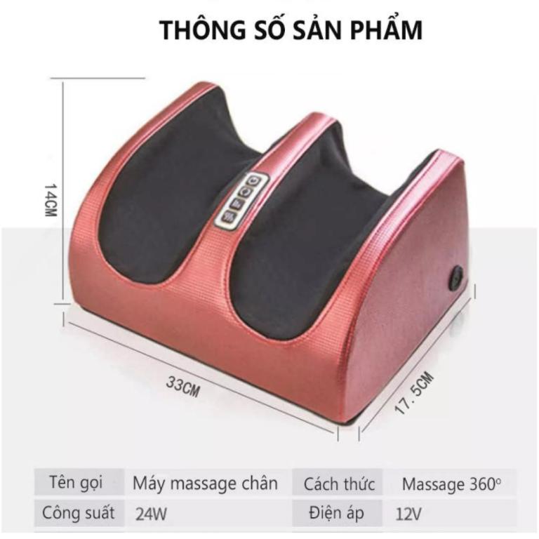 Máy massage bàn chân, máy mát xa bấm huyệt bàn chân an toàn giúp lưu thông khí huyết cho giấc ngủ ngon.