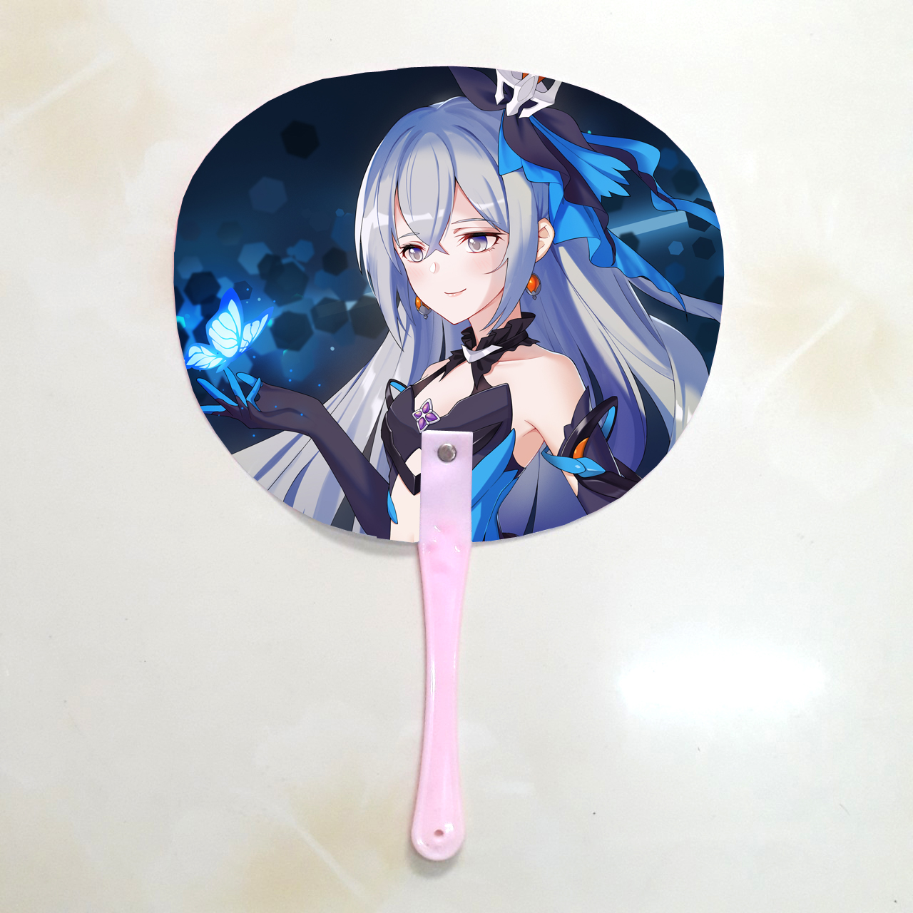 Qụat cầm tay in ảnh 2 mặt khác nhau Honkai Impact 3