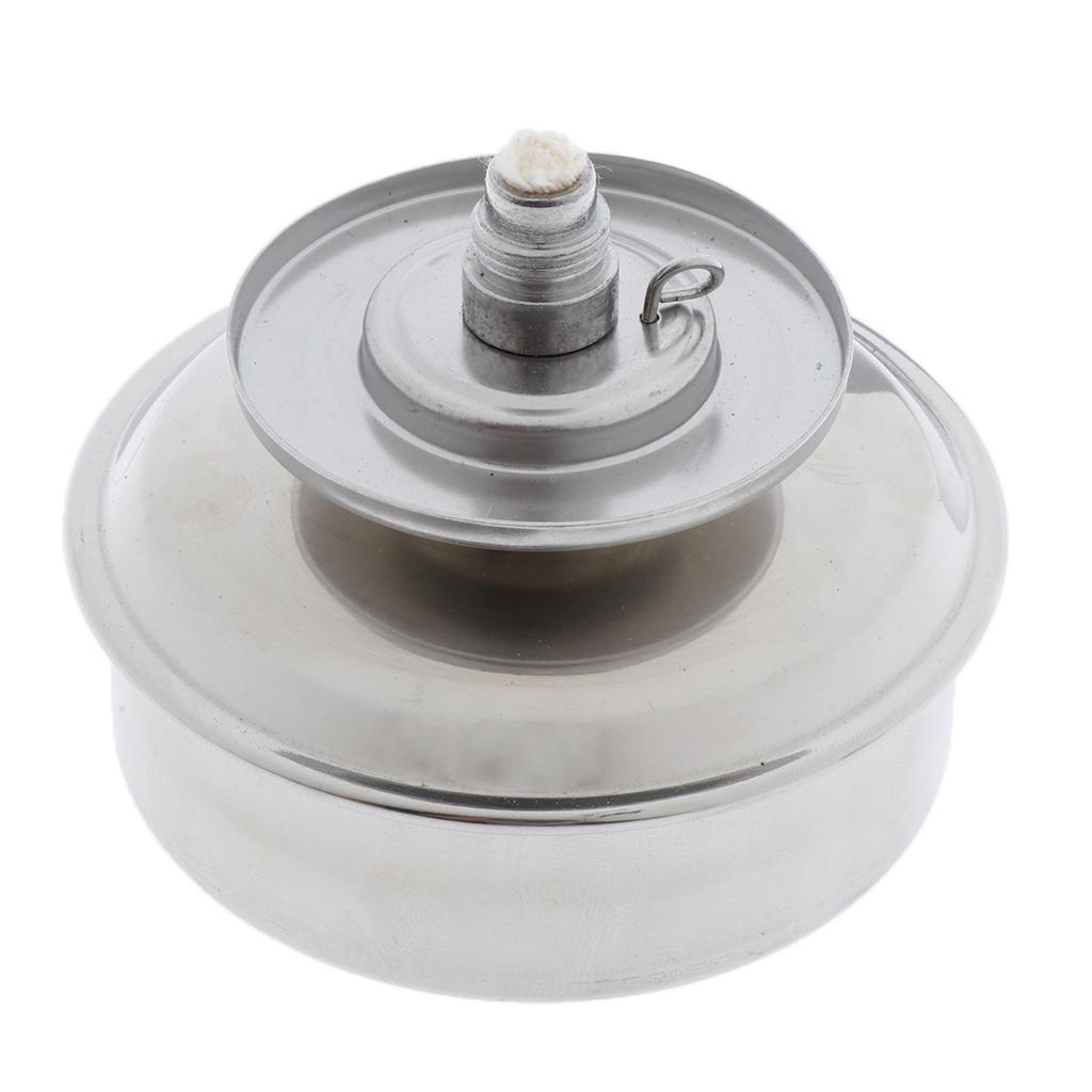 Lab Alcohol/Spirit Lamp/Burner Stainless Steel With Wick Adjustable 100ml