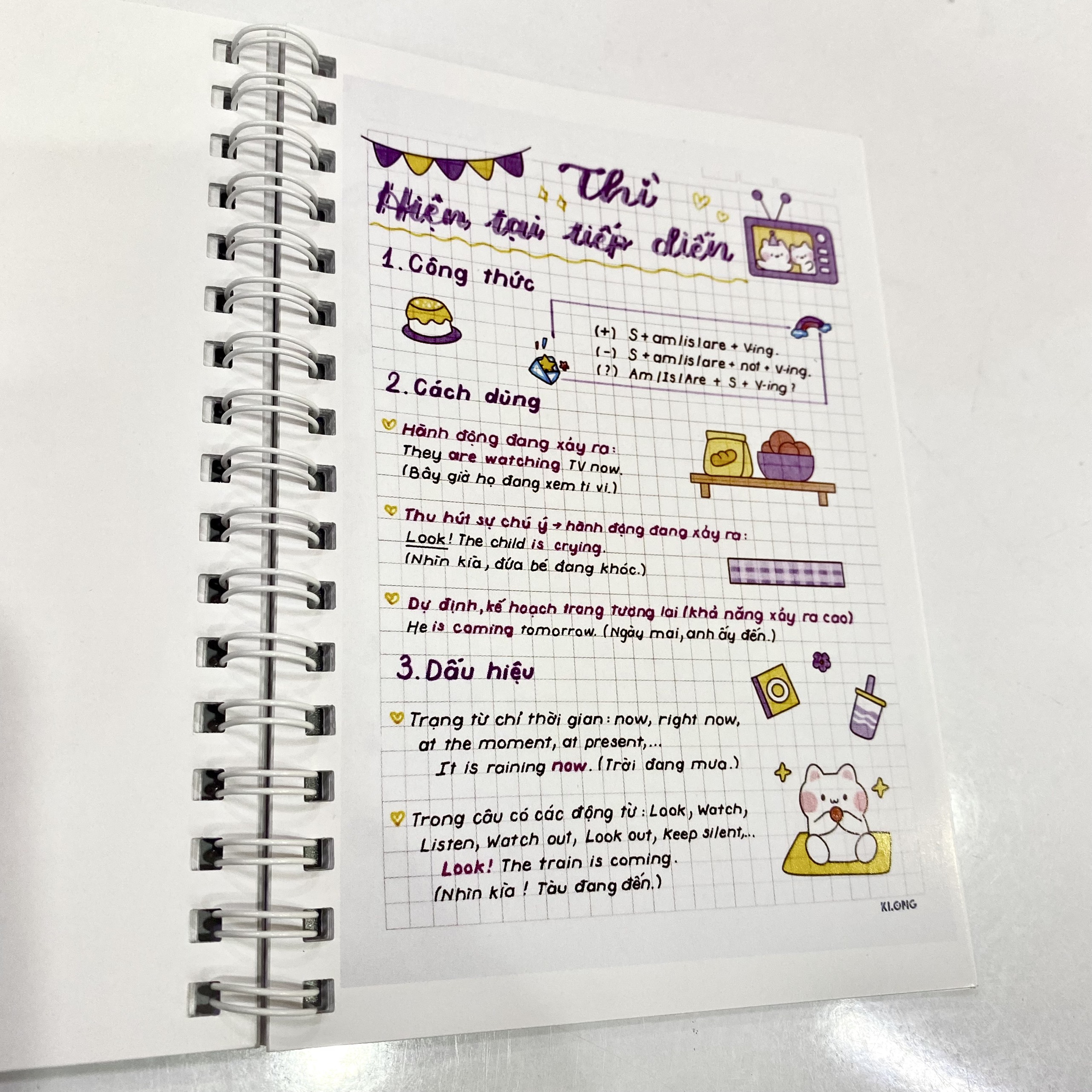 Combo 3 sổ Takenote Văn Toán Anh Lớp 9 tổng hợp kiến thức, sổ tay ghi chú lò xo xoắn trang trí sticker dễ thương