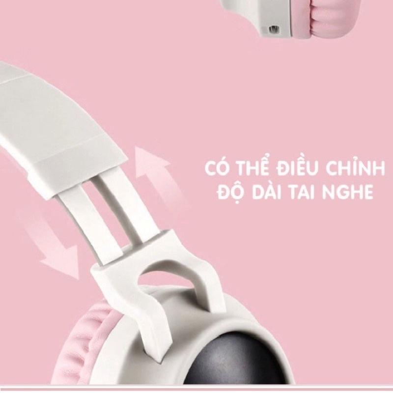 Tai Nghe Blutooth Chụp Tai Chống Ồn tai mèo BT028 chất lượng tuyệt vời kèm MIC - PHỤ KIỆN TOÀN CẦU