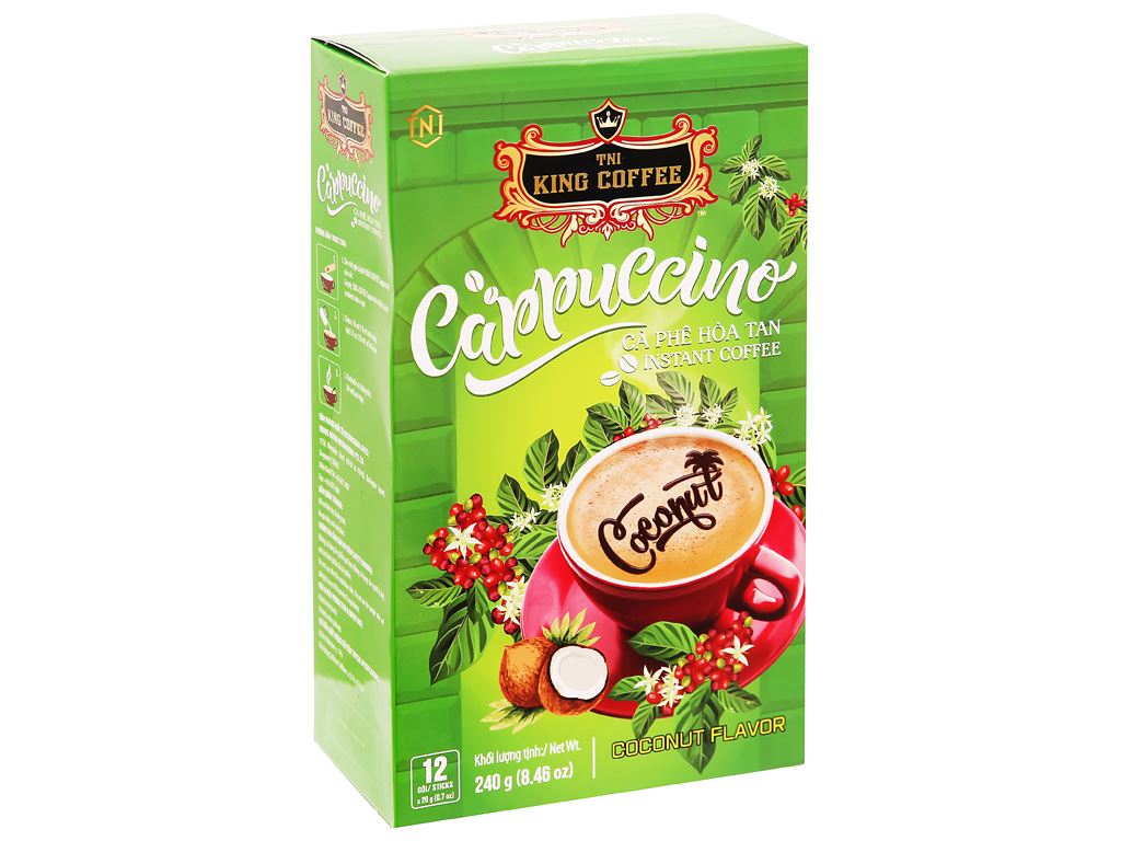 Cà phê hòa tan Cappuccino TNI King Coffee 240g