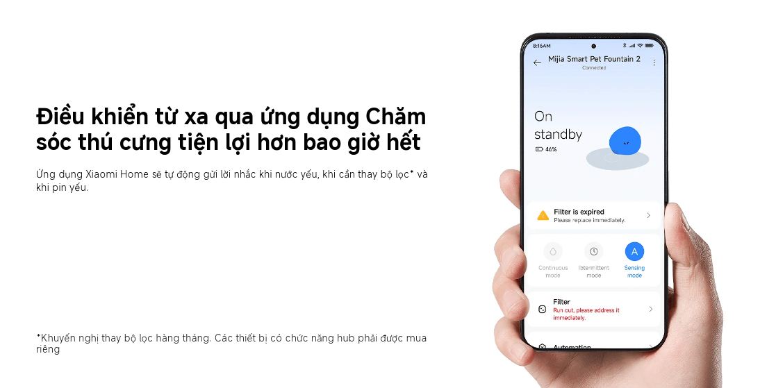 Máy Lọc Nước Thông Minh Cho Thú Cưng Xiaomi Smart Pet Fountain 2 - Hàng Chính Hãng