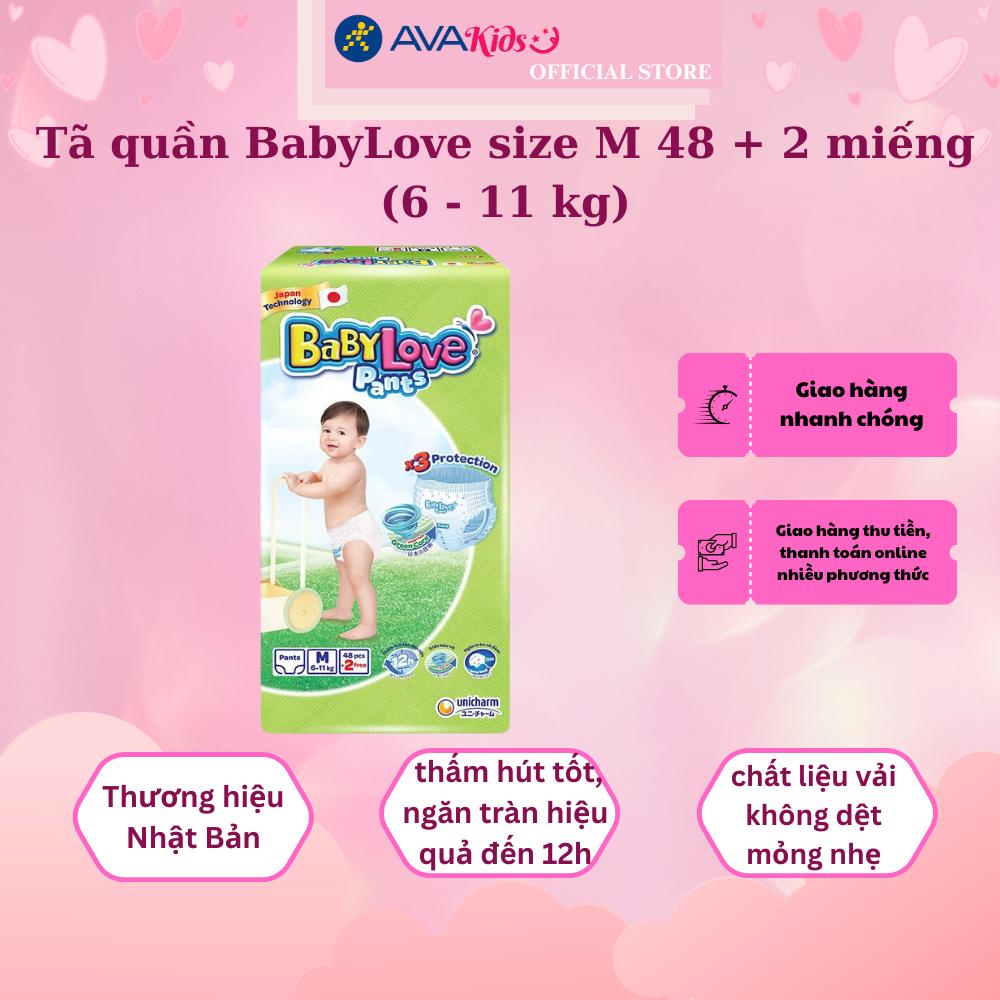Tã quần BabyLove size M 48 + 2 miếng (6 - 11 kg)