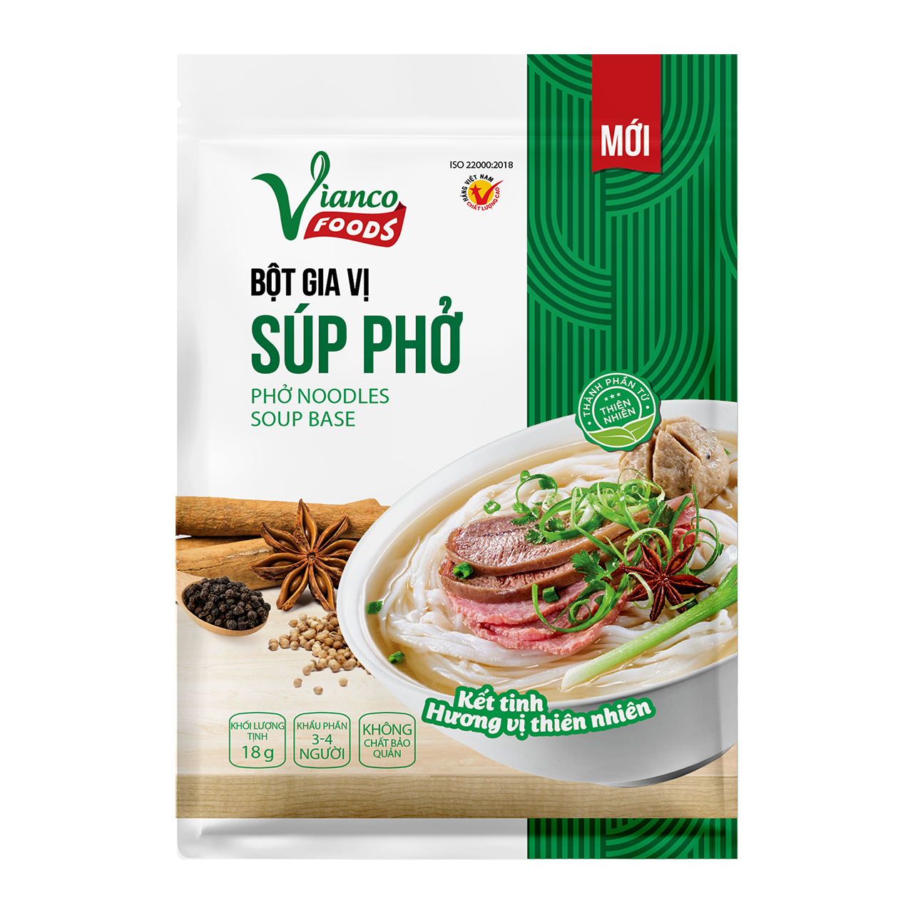 Combo 5 gói Bột Gia Vị Súp Phở Việt Ấn 18gr (18gr/gói)