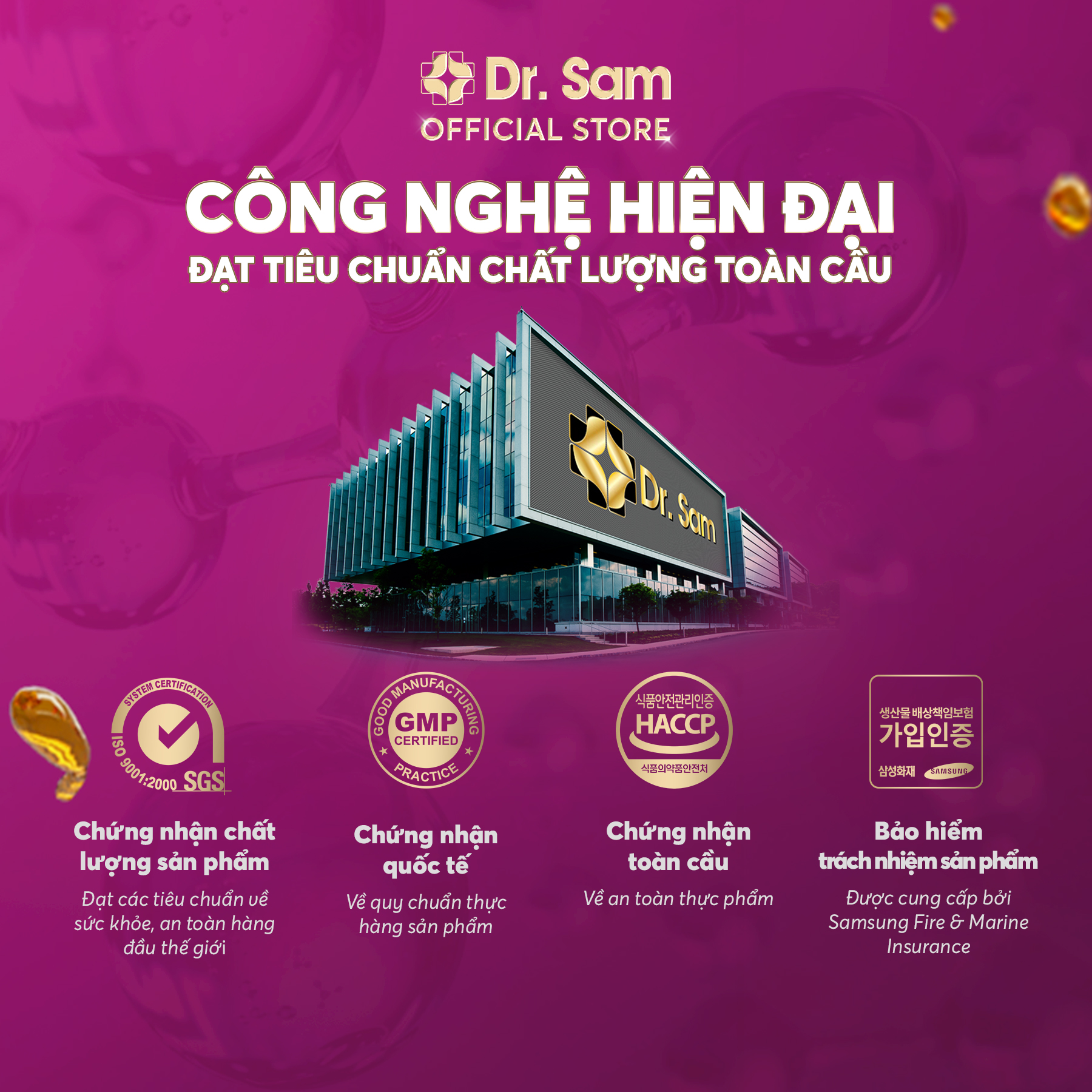 Dr. Sam youthology bổ sung năng lượng tươi trẻ mỗi ngày với hắc sâm Hàn Quốc, nano collagen, tinh chất lựu - 30 góix10ml